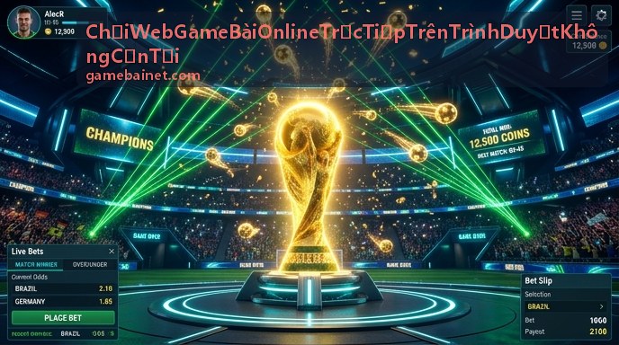 Chơi Web Game Bài Online Trực Tiếp Trên Trình Duyệt Không Cần Tải - Giao diện sòng bài trực tuyến